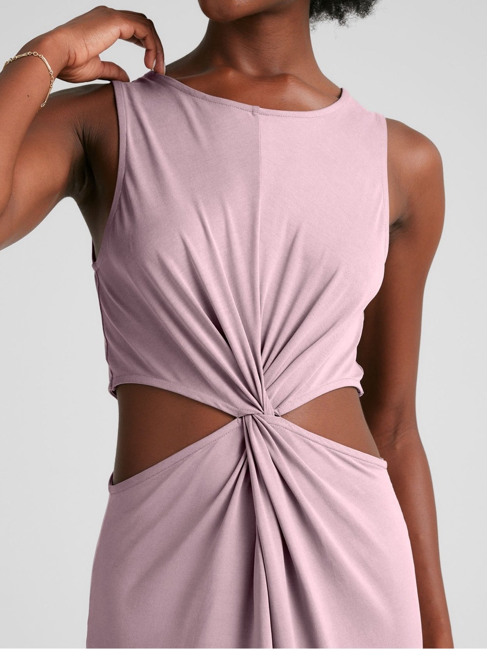 Beyond Yoga Around The World Midi Dress in Blush Bloom Medium - Picture 4 of 11